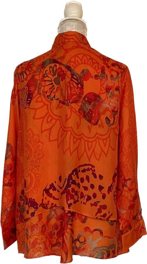 Silk Chemise Nirvana Saffron Orange