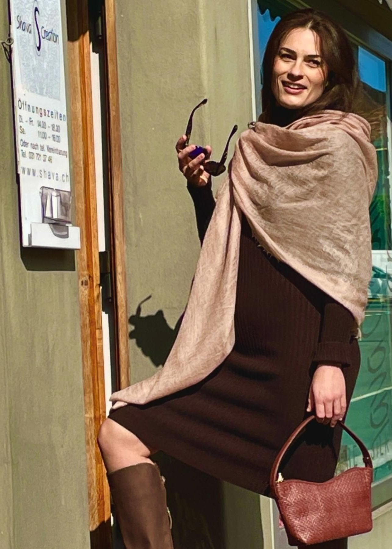 Shava Brushed Cashmere Triangle