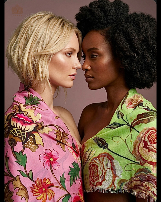 Shava Cashmere Roses Pink