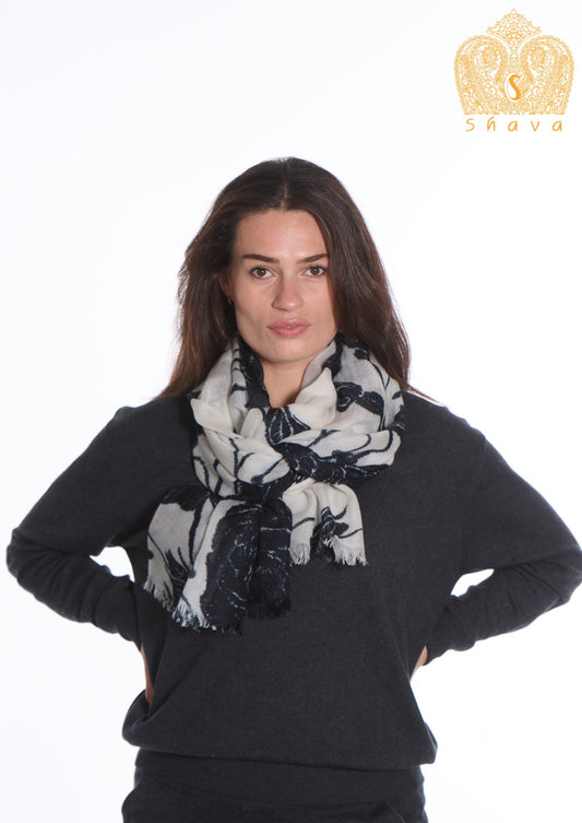 Shawl SHXO Black Roses