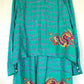 Silk Chemise Nirvana Teal Red